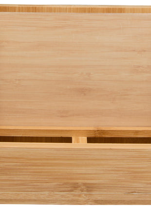 FSC® 100% Bamboo Photo Frame Desktop Organizer - Natural | PromoEO