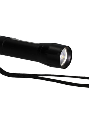 Mini Eco Rechargeable 50 Lumen Flashlight - Black | PromoEO