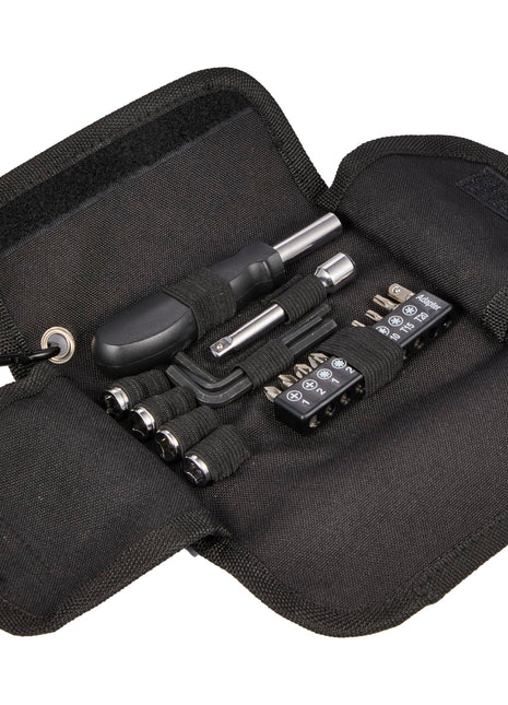 19-Piece Tool Set with rPET Case - Black | PromoEO