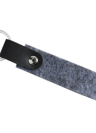 THE GOODS™ Recycled Felt Keychain - Gray | The Goods