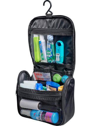 Hanging Toiletry Bag - Black | PromoEO