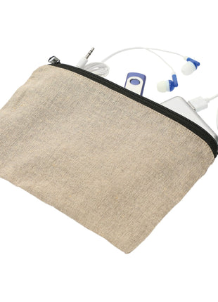 Recycled 5oz Cotton Twill Pouch - Natural | PromoEO