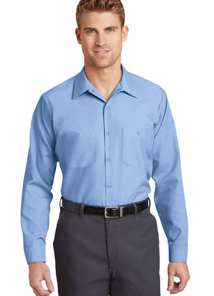 Red Kap® Long Sleeve Industrial Work Shirt.  SP14 - Light Blue | Red Kap