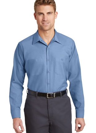 Red Kap® Long Sleeve Industrial Work Shirt.  SP14 - Petrol Blue | Red Kap