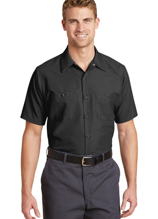 Red Kap® Short Sleeve Industrial Work Shirt.  SP24 - Charcoal | Red Kap