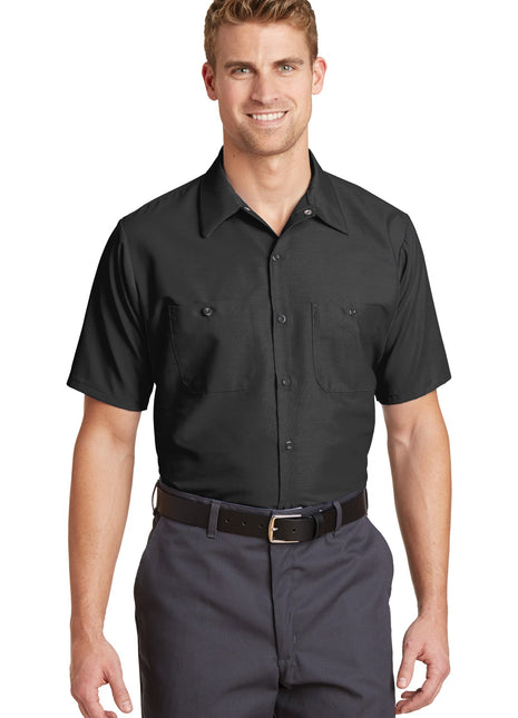 Red Kap® Short Sleeve Industrial Work Shirt.  SP24 - Charcoal | Red Kap
