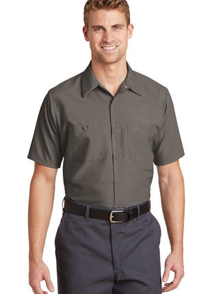 Red Kap® Short Sleeve Industrial Work Shirt.  SP24 - Grey | Red Kap