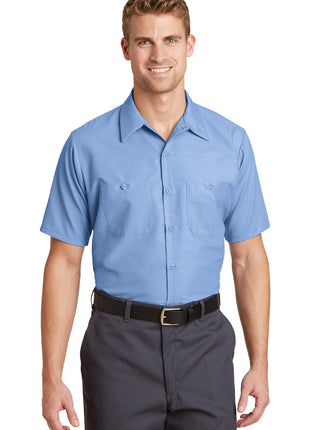 Red Kap® Short Sleeve Industrial Work Shirt.  SP24 - Light Blue | Red Kap