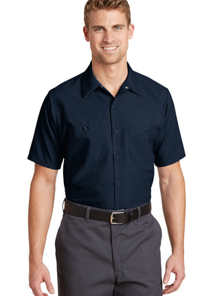 Red Kap® Short Sleeve Industrial Work Shirt.  SP24 - Navy | Red Kap