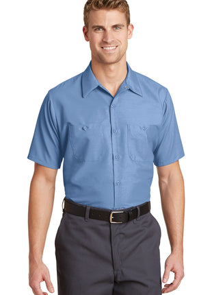 Red Kap® Short Sleeve Industrial Work Shirt.  SP24 - Petrol Blue | Red Kap