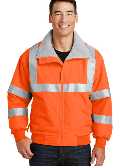 Port Authority® Enhanced Visibility Challenger™ Jacket with Reflective Taping.  SRJ754 - Safety Orange/ Reflective | Port Authority