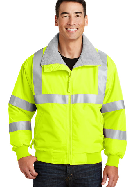 Port Authority® Enhanced Visibility Challenger™ Jacket with Reflective Taping.  SRJ754 - Safety Yellow/ Reflective | Port Authority