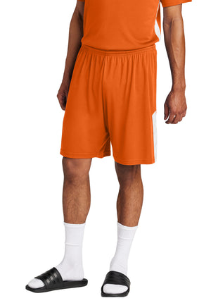 Sport-Tek® Competitor™ United 7" Short ST103 - Deep Orange/ White | Sport-Tek