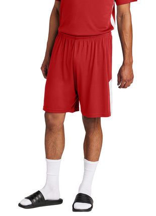 Sport-Tek® Competitor™ United 7" Short ST103 - Deep Red/ White | Sport-Tek
