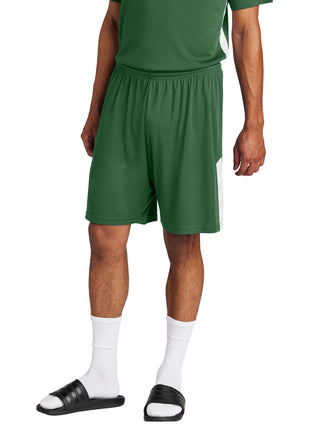 Sport-Tek® Competitor™ United 7" Short ST103 - Forest Green/ White | Sport-Tek