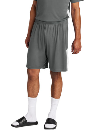 Sport-Tek® Competitor™ United 7" Short ST103 - Iron Grey/ White | Sport-Tek