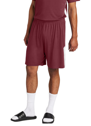 Sport-Tek® Competitor™ United 7" Short ST103 - Maroon/ White | Sport-Tek