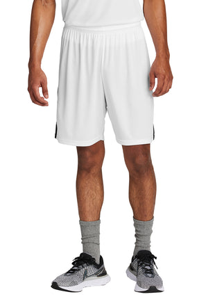Sport-Tek® Competitor™ United 7" Short ST103 - White/ Black | Sport-Tek