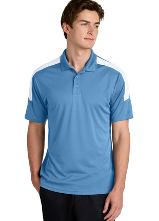 Sport-Tek® Competitor™ United Polo ST104 - Carolina Blue/ White | Sport-Tek