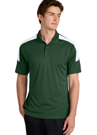 Sport-Tek® Competitor™ United Polo ST104 - Forest Green/ White | Sport-Tek