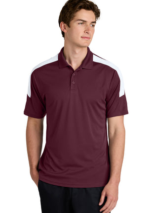 Sport-Tek® Competitor™ United Polo ST104 - Maroon/ White | Sport-Tek