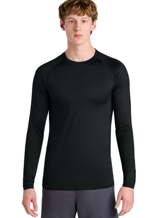 Sport-Tek® PosiCharge® Compression Long Sleeve Tee ST120LS - Black | Sport-Tek