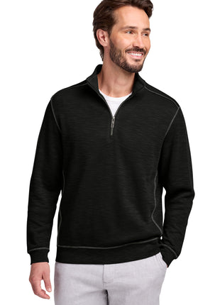 Tommy Bahama® Tobago Bay 1/2-Zip ST226342TB - Black | Tommy Bahama