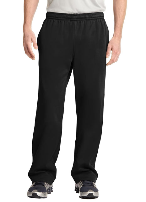 Sport-Tek® Sport-Wick® Fleece Pant. ST237 - Black | Sport-Tek