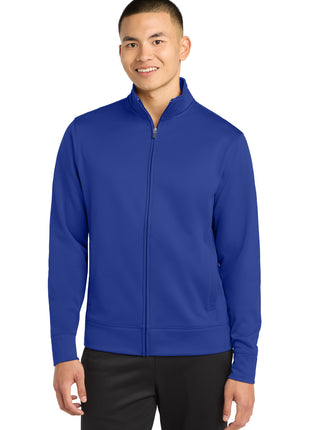 Sport-Tek® Sport-Wick® Fleece Full-Zip Jacket.  ST241 - True Royal | Sport-Tek