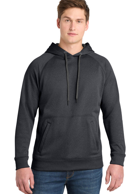 Sport-Tek® Tech Fleece Hooded Sweatshirt. ST250 - Graphite Heather | Sport-Tek