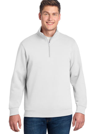 Sport-Tek® 1/4-Zip Sweatshirt. ST253 - White | Sport-Tek