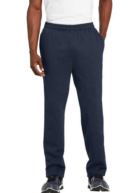 Sport-Tek® Open Bottom Sweatpant. ST257 - True Navy | Sport-Tek