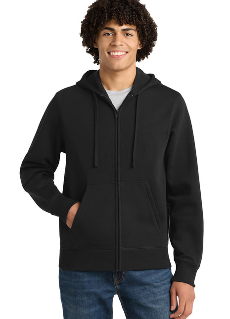 Sport-Tek® Full-Zip Hooded Sweatshirt. ST258 - Black | Sport-Tek