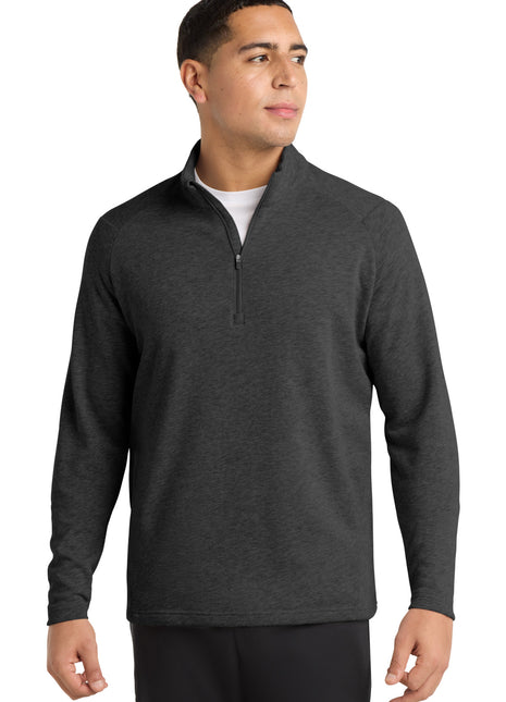 Sport-Tek ® Lightweight French Terry 1/4-Zip Pullover. ST273 - Heather Black | Sport-Tek