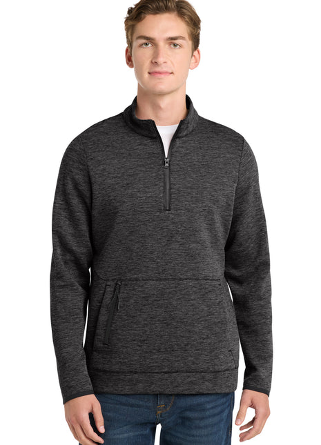Sport-Tek ® Triumph 1/4-Zip Pullover ST281 - Black Heather | Sport-Tek