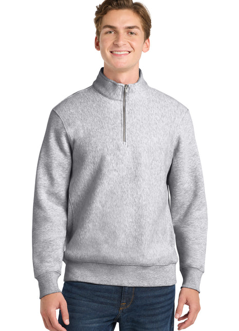 Sport-Tek® Super Heavyweight 1/4-Zip Pullover Sweatshirt. ST283 - Athletic Heather | Sport-Tek