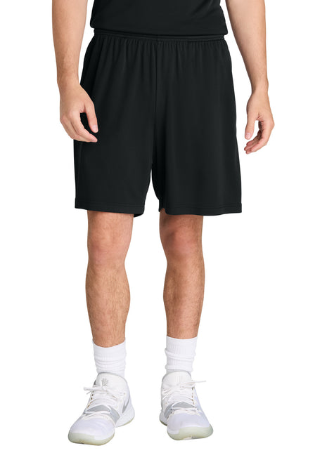 Sport-Tek® PosiCharge® Competitor™ 7" Pocketed Short ST349P - Black | Sport-Tek