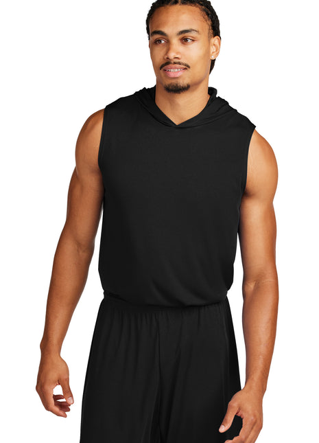 Sport-Tek® Competitor™ Sleeveless Hoodie ST352H - Black | Sport-Tek