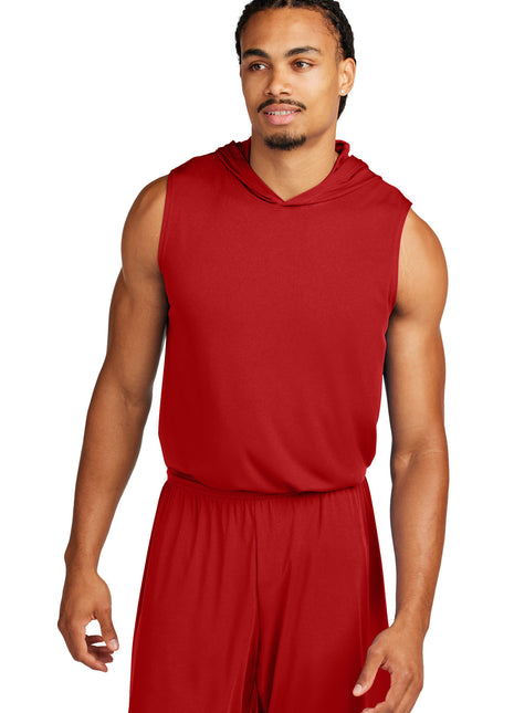 Sport-Tek® Competitor™ Sleeveless Hoodie ST352H - Deep Red | Sport-Tek
