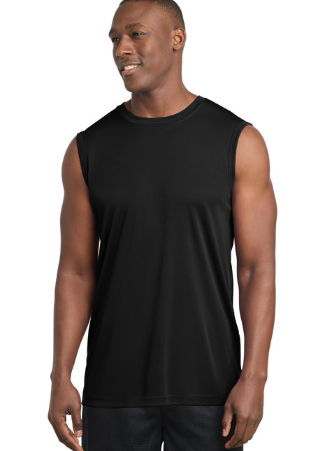 Sport-Tek® Sleeveless PosiCharge® Competitor™ Tee. ST352 - Black | Sport-Tek