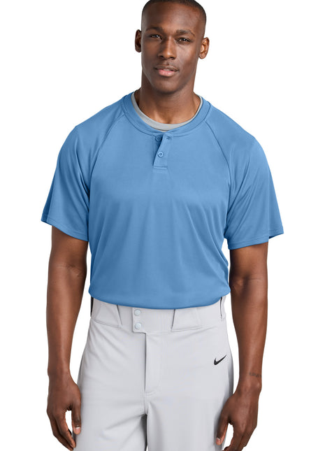 Sport-Tek® PosiCharge® Competitor™ 2-Button Henley ST359 - Carolina Blue | Sport-Tek