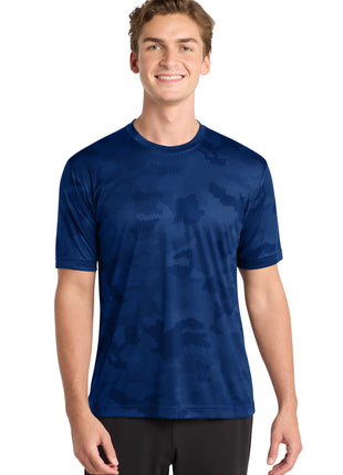 Sport-Tek® CamoHex Tee. ST370 - True Royal | Sport-Tek