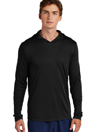 Sport-Tek® Posi-UV® Pro Long Sleeve Hoodie ST420LSH - Black | Sport-Tek