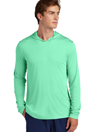 Sport-Tek® Posi-UV® Pro Long Sleeve Hoodie ST420LSH - Bright Seafoam | Sport-Tek