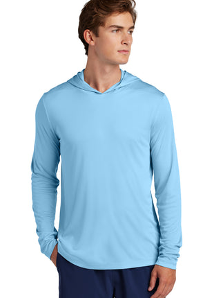 Sport-Tek® Posi-UV® Pro Long Sleeve Hoodie ST420LSH - Light Blue | Sport-Tek