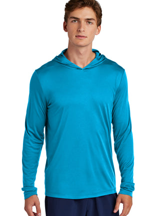 Sport-Tek® Posi-UV® Pro Long Sleeve Hoodie ST420LSH - Sapphire | Sport-Tek
