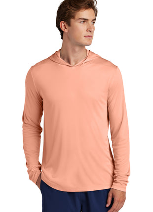 Sport-Tek® Posi-UV® Pro Long Sleeve Hoodie ST420LSH - Soft Coral | Sport-Tek