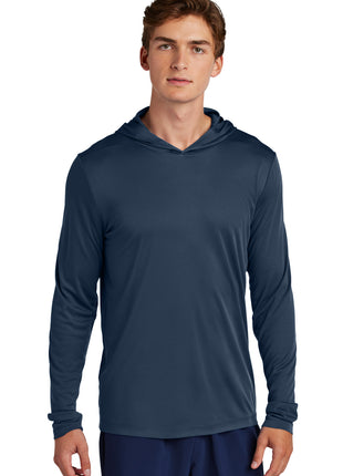 Sport-Tek® Posi-UV® Pro Long Sleeve Hoodie ST420LSH - True Navy | Sport-Tek