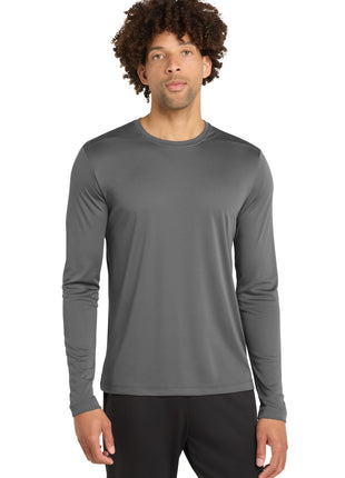 Sport-Tek ® Posi-UV® Pro Long Sleeve Tee. ST420LS - Dark Smoke Grey | Sport-Tek