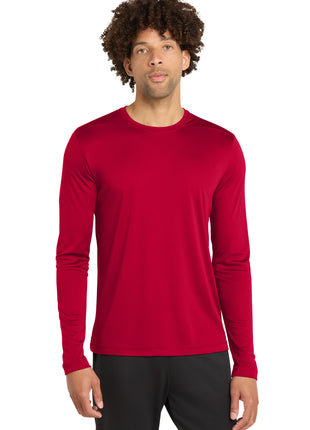 Sport-Tek ® Posi-UV® Pro Long Sleeve Tee. ST420LS - Deep Red | Sport-Tek